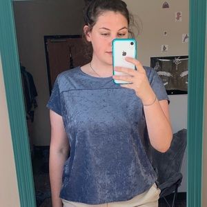 Crushed velvet T-shirt